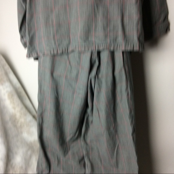 Cabernet‎ Pajama 2PC Set Women's Medium B/W & Red Herringbone Plaid - Picture 6 of 15